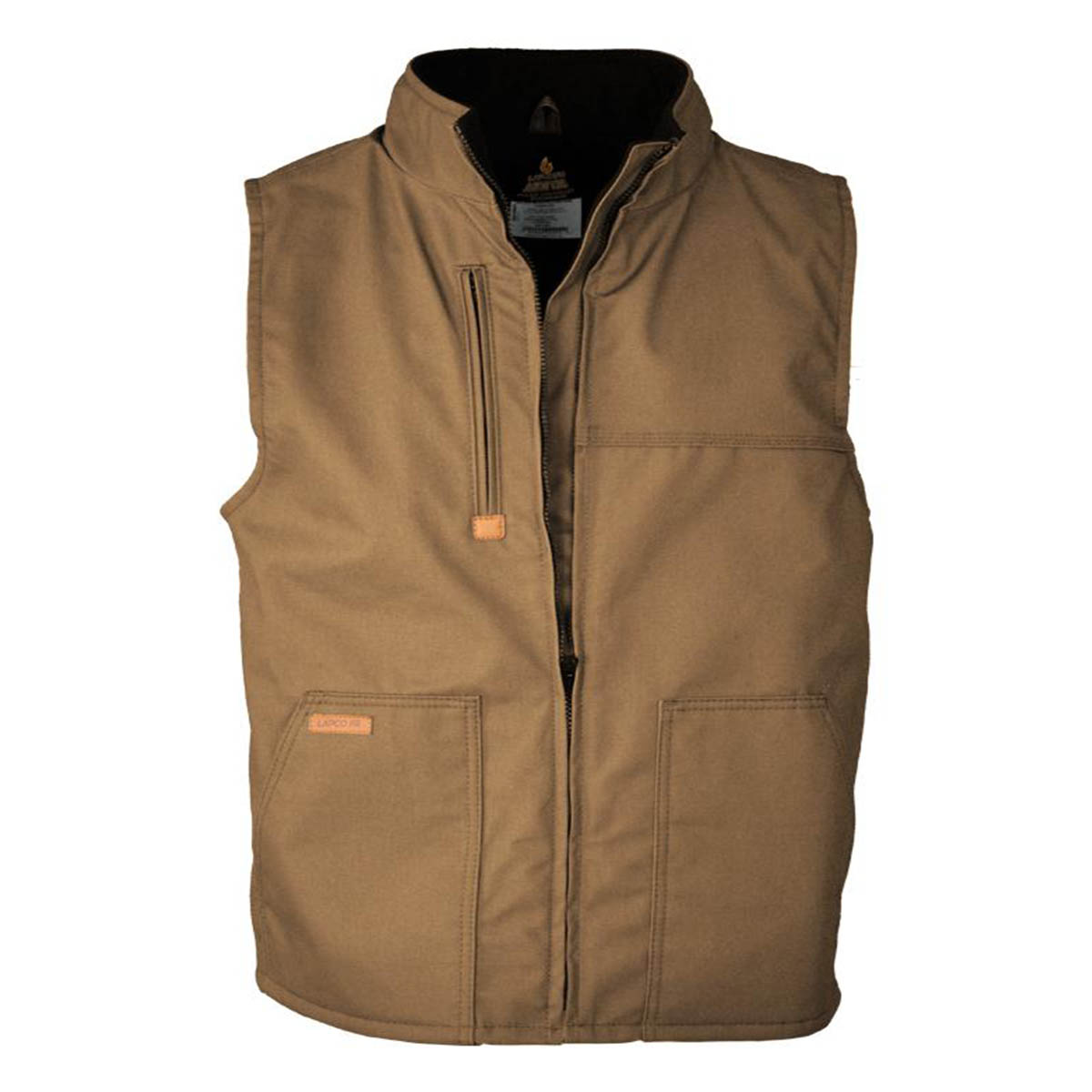 LAPCO FR Fleece Lined Vest with Windshield Technology in Brown